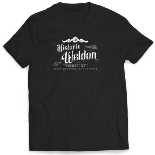 Historic Weldon T-shirt. The first railroad hub of the south Weldon, NC Rockfish Capital of the World. Buy online mastuhreebrand in $25.