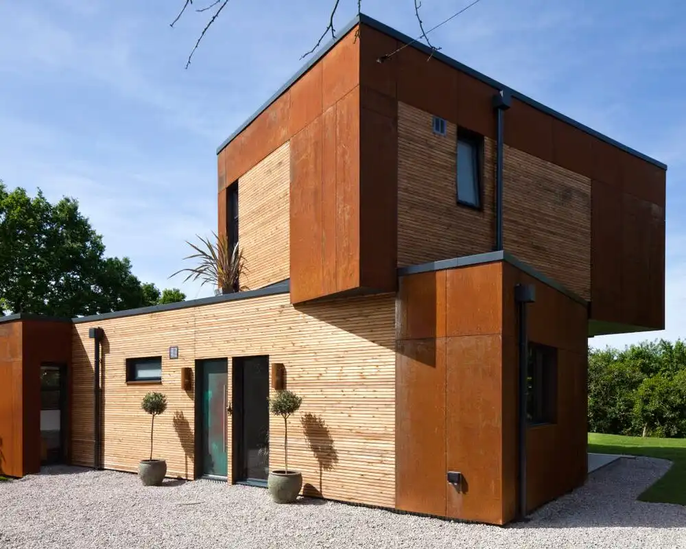 Kent couple swap asbestos shack for futuristic home delivered by crane