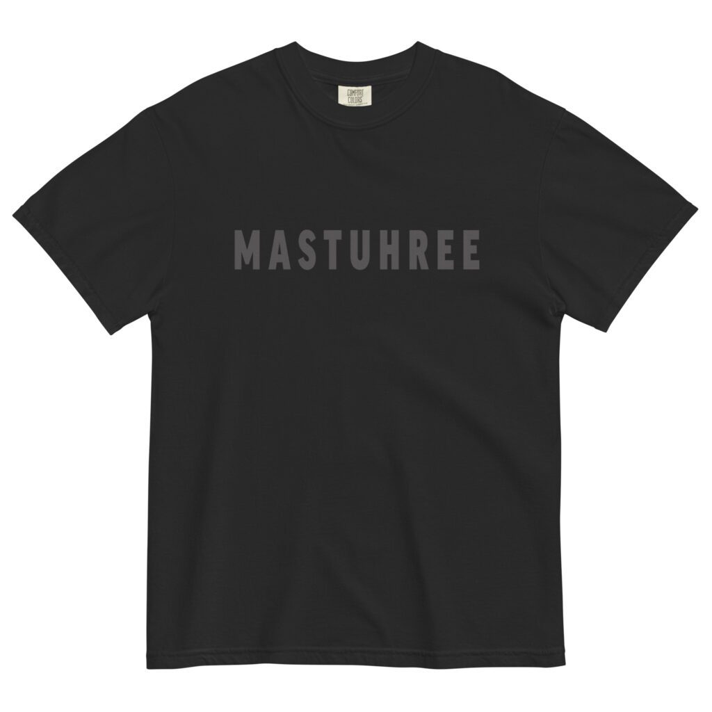 Classic t-shirt made from soft cotton with clean, timeless design by Mastuhree Brand