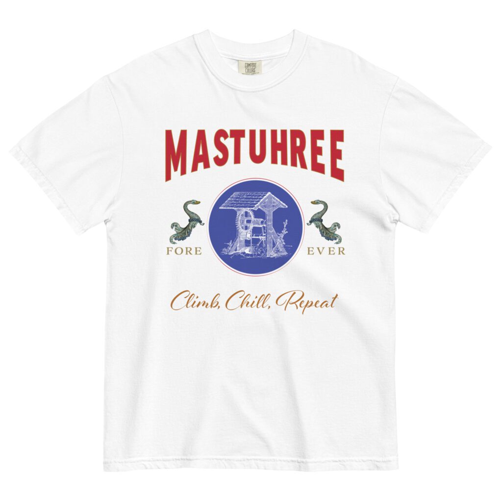 Big graphic t-shirt with bold oversized print by Mastuhree Brand