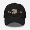 Classic Weldon Rockfish Dad Hat with embroidered logo, adjustable strap, and breathable fabric for a comfortable fit.