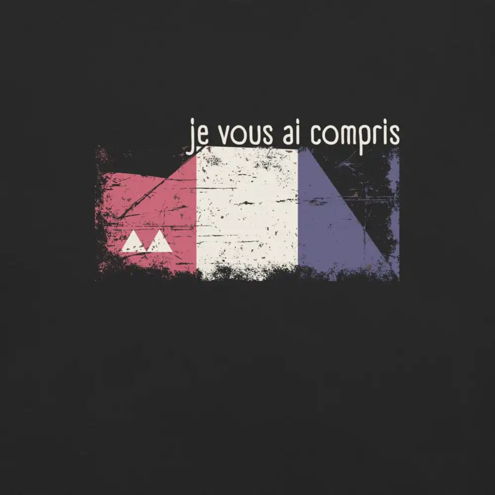 Black expression t-shirt with bold white motivational quote, standing confidently in urban setting