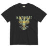 Black and green Freedom Bird Heraldry Shirt with bold bird crest design