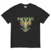 Black and green Freedom Bird Heraldry Shirt with bold bird crest design