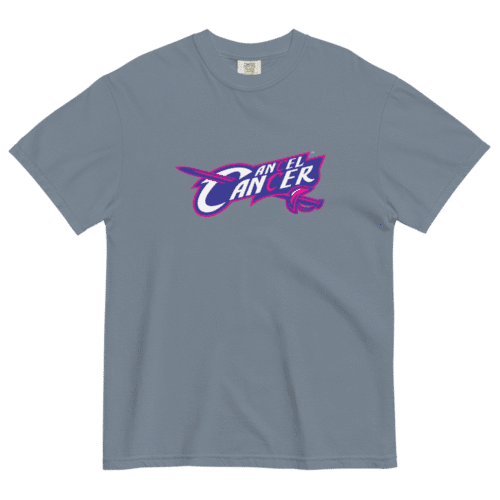 Cancel Breast Cancer t-shirt by Mastuhree Brand featuring bold pink ribbon awareness design