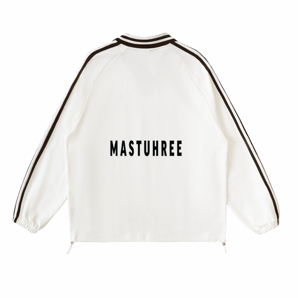 vintage classic collar sweatshirt in urban streetwear setting