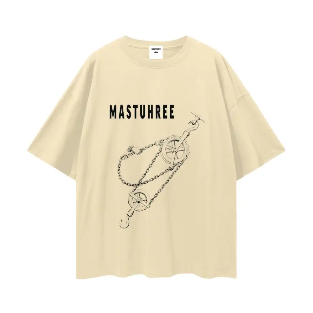 Chain Reaction graphic t-shirt by Mastuhree featuring a bold design symbolizing cause and effect, momentum, and purpose-driven streetwear style