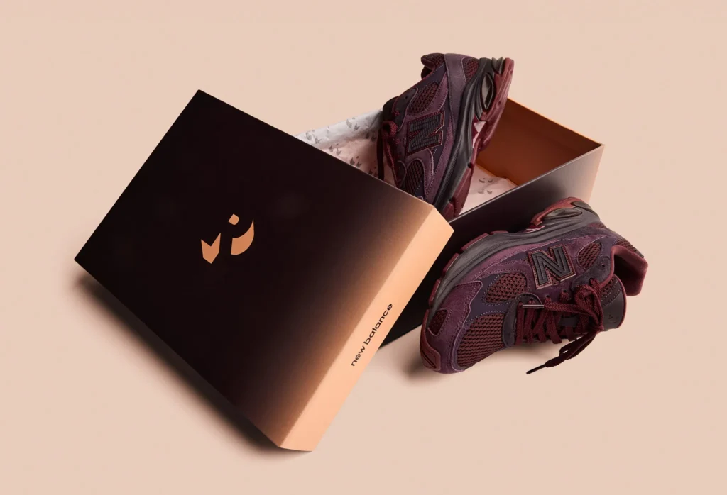 Rich Paul x New Balance Abzorb 2010 Unbothered sneakers with collaborative shoebox packaging