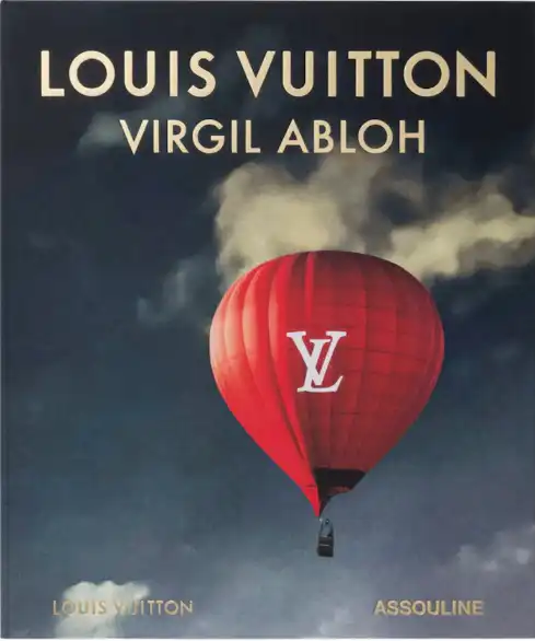 Louis Vuitton Virgil Abloh Ultimate Edition book cover featuring red LV hot air balloon by Assouline