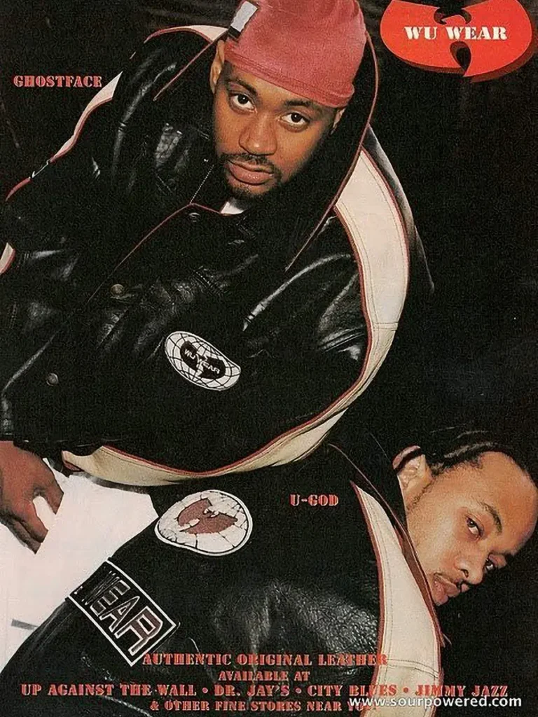 Wu-Wear clothing catalog showcasing official Wu-Tang fashion line from the 1990s.