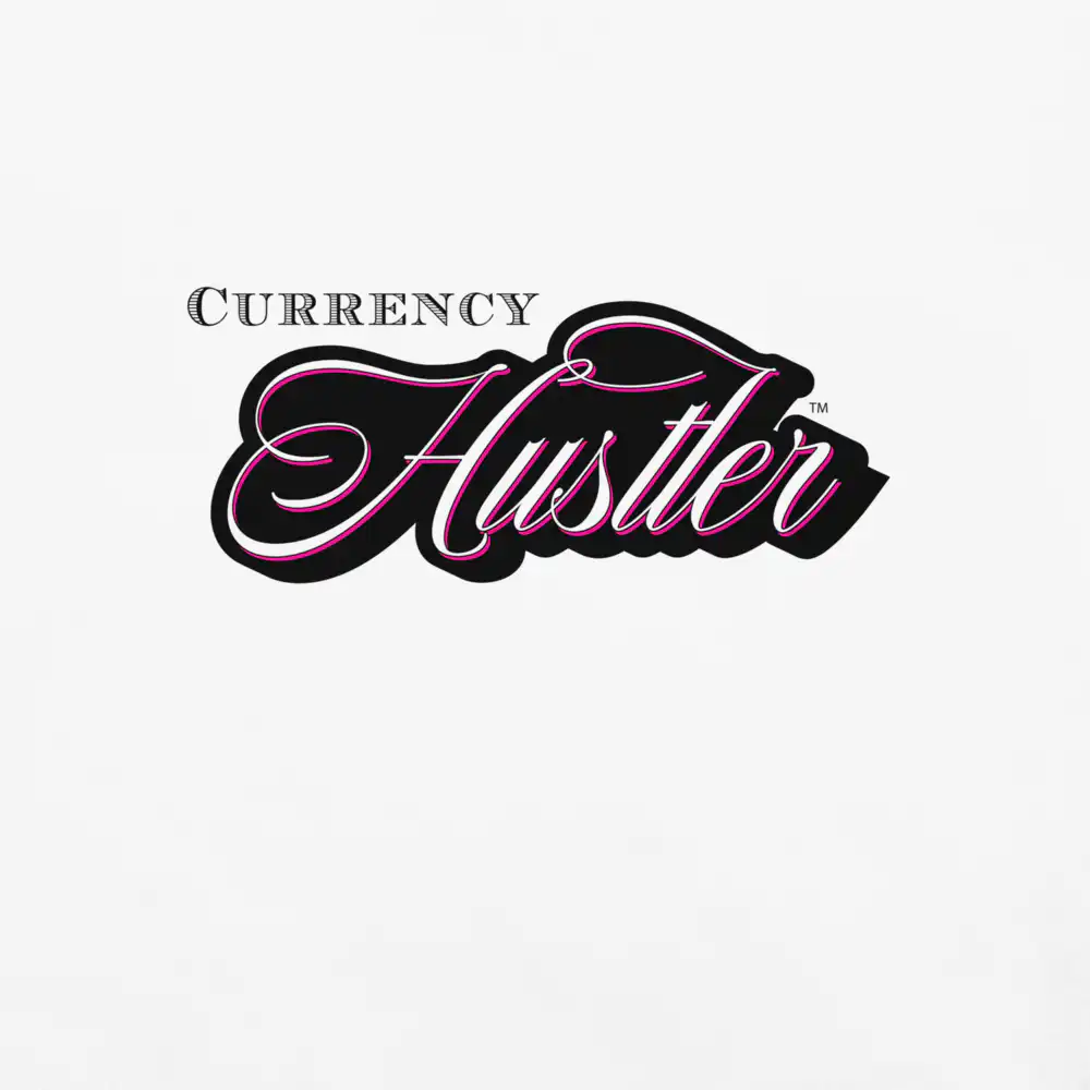 Currency Hustler logo graphic by Mastuhree Brand representing hustle culture and motivational streetwear design