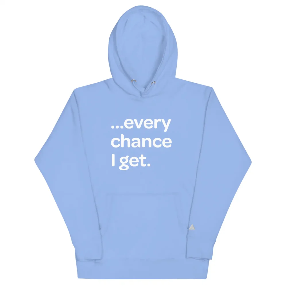 Cold Summer premium heavyweight Carolina Blue hoodie inspired by hip-hop culture and luxury streetwear by Mastuhree Brand.