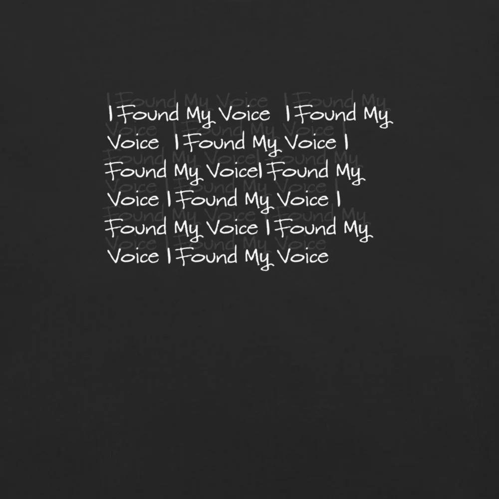 I found my voice up close